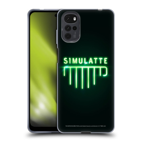 The Matrix Resurrections Key Art Simulatte Soft Gel Case for Motorola Moto G22