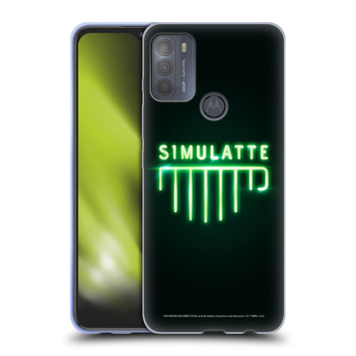 The Matrix Resurrections Key Art Simulatte Soft Gel Case for Motorola Moto G50