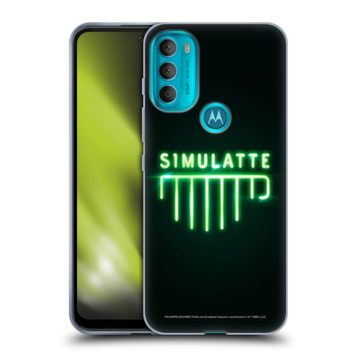The Matrix Resurrections Key Art Simulatte Soft Gel Case for Motorola Moto G71 5G