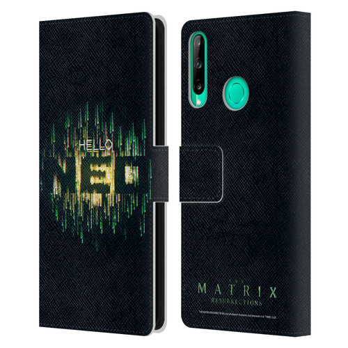 The Matrix Resurrections Key Art Hello Neo Leather Book Wallet Case Cover For Huawei P40 lite E