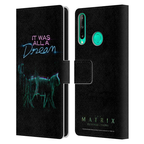 The Matrix Resurrections Key Art It Was All A Dream Leather Book Wallet Case Cover For Huawei P40 lite E