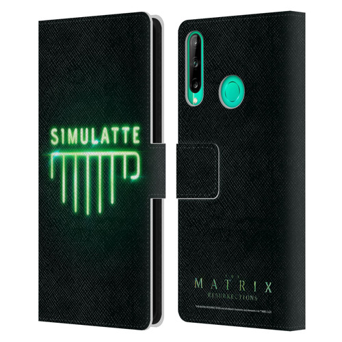 The Matrix Resurrections Key Art Simulatte Leather Book Wallet Case Cover For Huawei P40 lite E