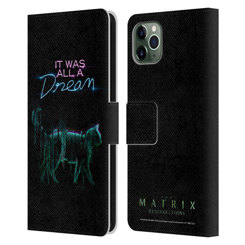 The Matrix Resurrections Key Art It Was All A Dream Leather Book Wallet Case Cover For Apple iPhone 11 Pro Max