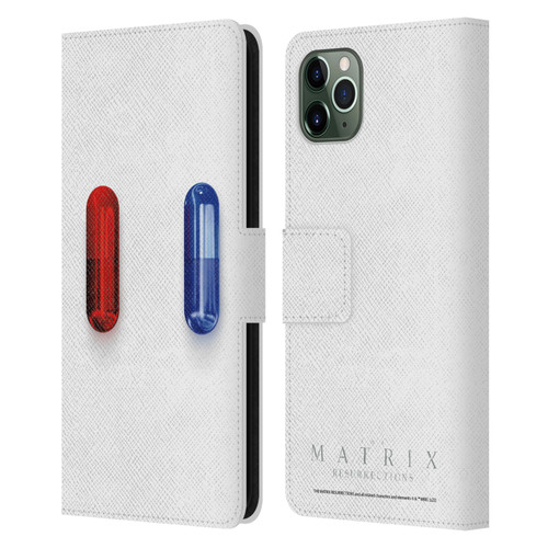 The Matrix Resurrections Key Art Poster Leather Book Wallet Case Cover For Apple iPhone 11 Pro Max