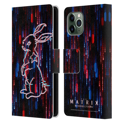The Matrix Resurrections Key Art Choice Is An Illusion Leather Book Wallet Case Cover For Apple iPhone 11 Pro
