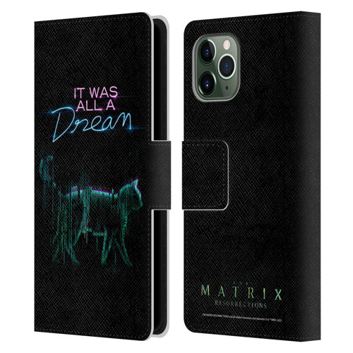 The Matrix Resurrections Key Art It Was All A Dream Leather Book Wallet Case Cover For Apple iPhone 11 Pro