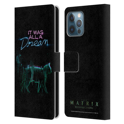 The Matrix Resurrections Key Art It Was All A Dream Leather Book Wallet Case Cover For Apple iPhone 12 Pro Max