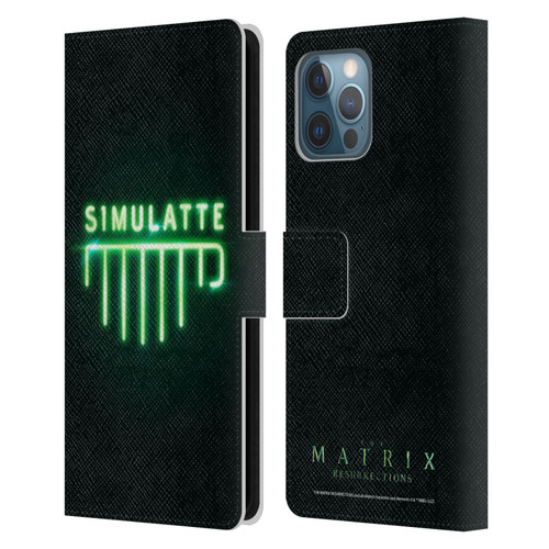 The Matrix Resurrections Key Art Simulatte Leather Book Wallet Case Cover For Apple iPhone 12 Pro Max