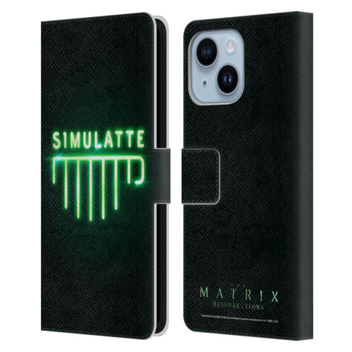 The Matrix Resurrections Key Art Simulatte Leather Book Wallet Case Cover For Apple iPhone 14 Plus