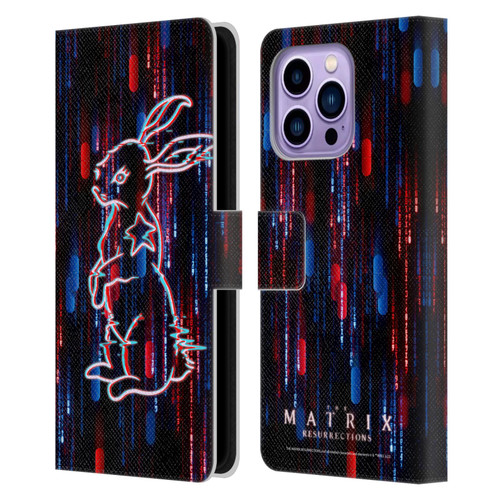 The Matrix Resurrections Key Art Choice Is An Illusion Leather Book Wallet Case Cover For Apple iPhone 14 Pro Max