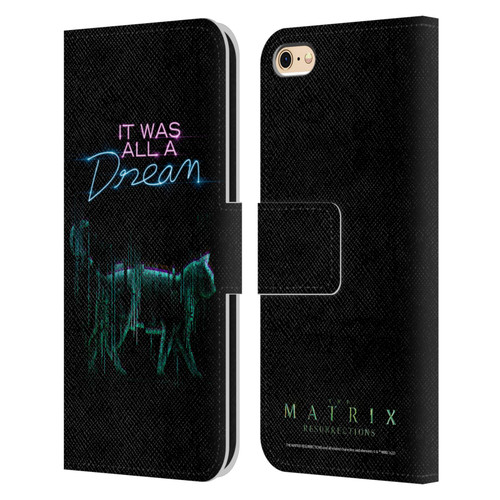 The Matrix Resurrections Key Art It Was All A Dream Leather Book Wallet Case Cover For Apple iPhone 6 / iPhone 6s