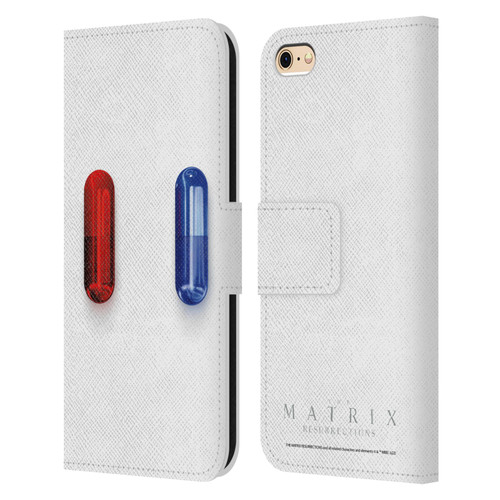 The Matrix Resurrections Key Art Poster Leather Book Wallet Case Cover For Apple iPhone 6 / iPhone 6s