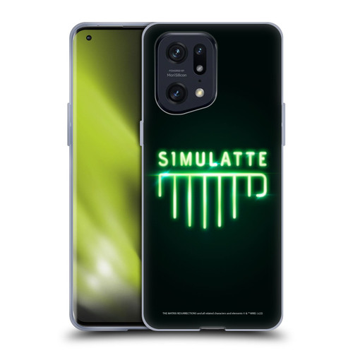 The Matrix Resurrections Key Art Simulatte Soft Gel Case for OPPO Find X5 Pro