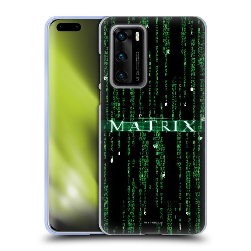 The Matrix Key Art Codes Soft Gel Case for Huawei P40 5G