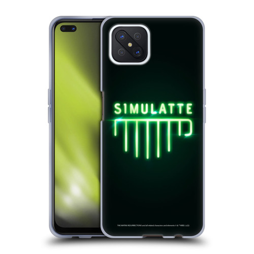 The Matrix Resurrections Key Art Simulatte Soft Gel Case for OPPO Reno4 Z 5G