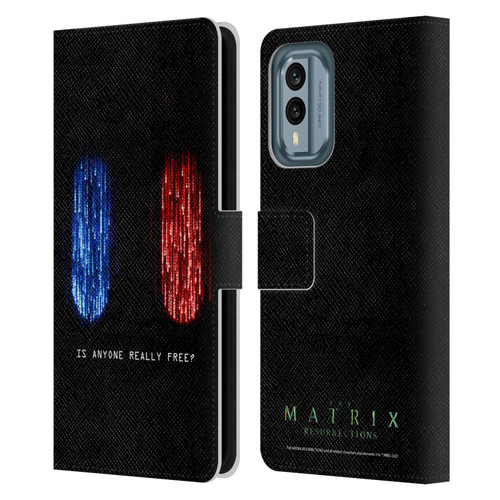 The Matrix Resurrections Key Art Is Anyone Really Free Leather Book Wallet Case Cover For Nokia X30