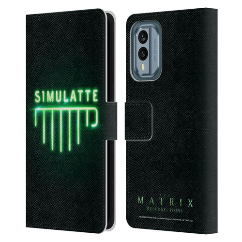 The Matrix Resurrections Key Art Simulatte Leather Book Wallet Case Cover For Nokia X30