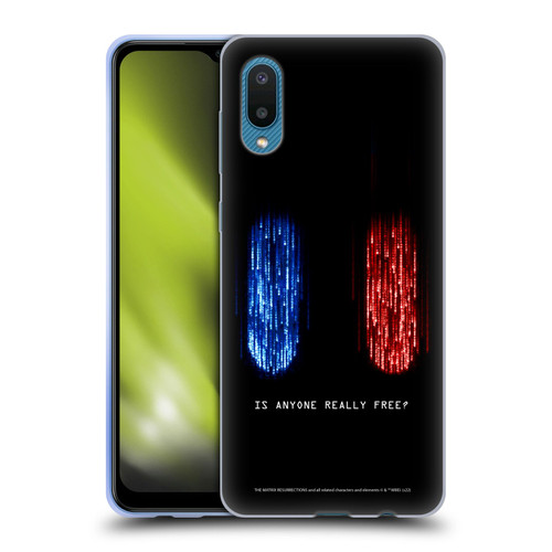 The Matrix Resurrections Key Art Is Anyone Really Free Soft Gel Case for Samsung Galaxy A02/M02 (2021)