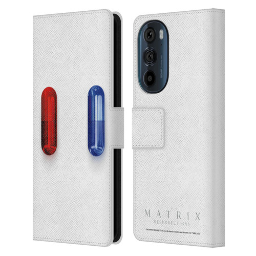 The Matrix Resurrections Key Art Poster Leather Book Wallet Case Cover For Motorola Edge 30