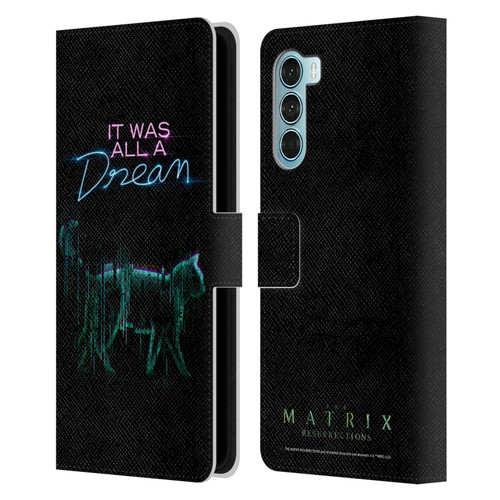 The Matrix Resurrections Key Art It Was All A Dream Leather Book Wallet Case Cover For Motorola Edge S30 / Moto G200 5G