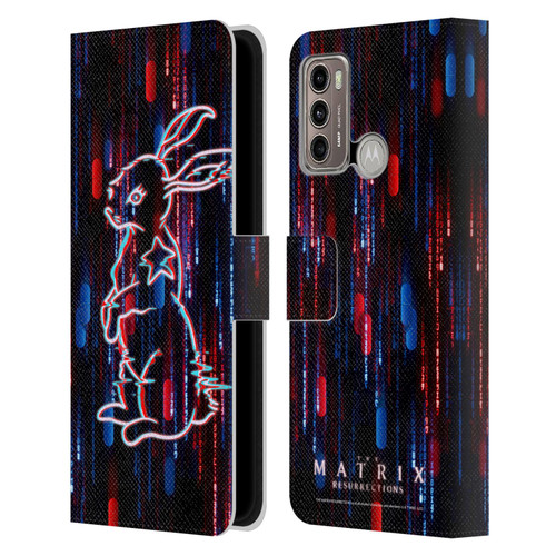 The Matrix Resurrections Key Art Choice Is An Illusion Leather Book Wallet Case Cover For Motorola Moto G60 / Moto G40 Fusion
