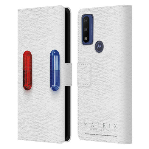 The Matrix Resurrections Key Art Poster Leather Book Wallet Case Cover For Motorola G Pure