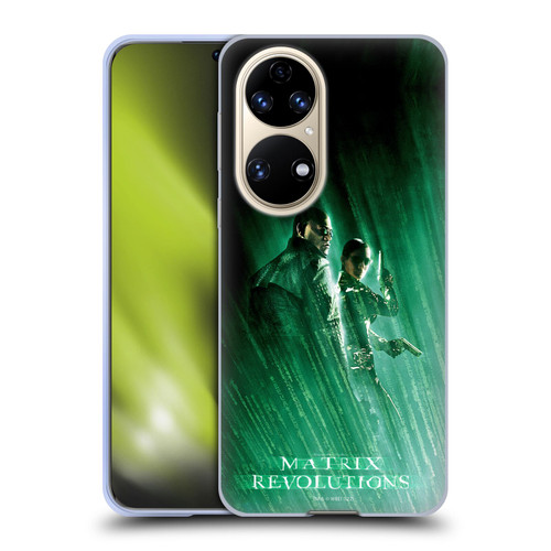 The Matrix Revolutions Key Art Morpheus Trinity Soft Gel Case for Huawei P50