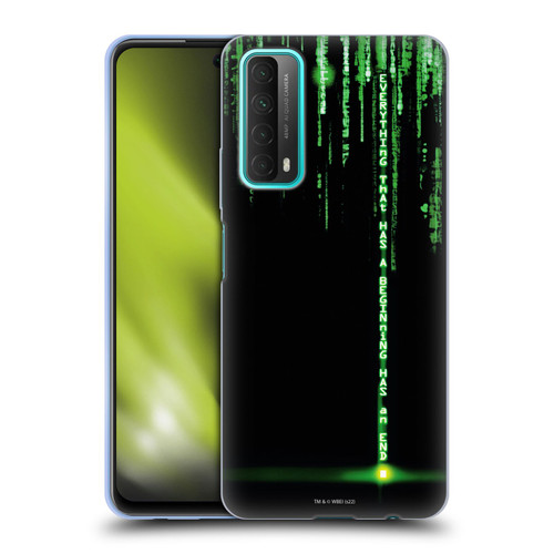 The Matrix Revolutions Key Art Everything That Has Beginning Soft Gel Case for Huawei P Smart (2021)