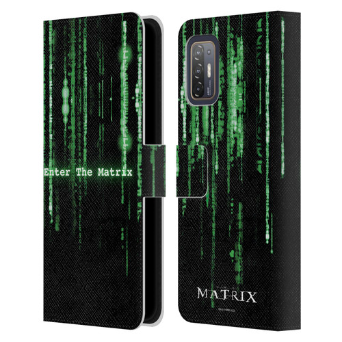 The Matrix Key Art Enter The Matrix Leather Book Wallet Case Cover For HTC Desire 21 Pro 5G