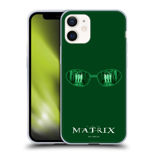 The Matrix Key Art Glass Soft Gel Case for Apple iPhone 12 Mini