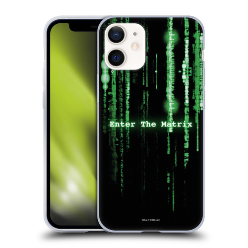 The Matrix Key Art Enter The Matrix Soft Gel Case for Apple iPhone 12 Mini