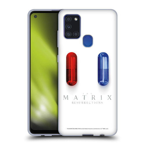 The Matrix Resurrections Key Art Poster Soft Gel Case for Samsung Galaxy A21s (2020)