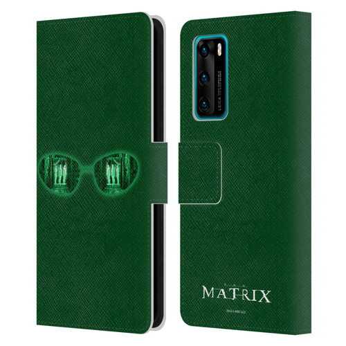 The Matrix Key Art Glass Leather Book Wallet Case Cover For Huawei P40 5G