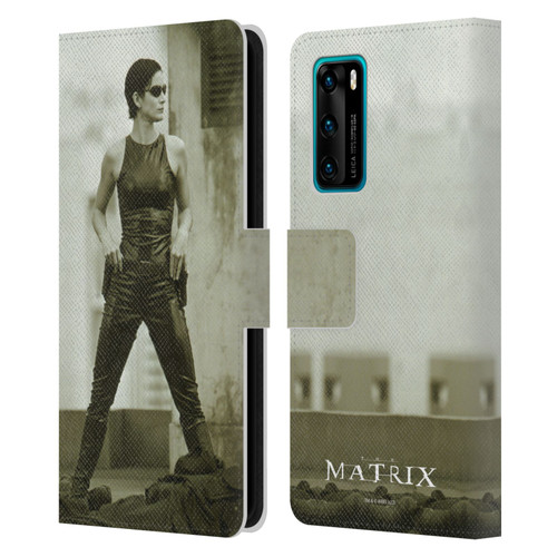 The Matrix Key Art Trinity Leather Book Wallet Case Cover For Huawei P40 5G
