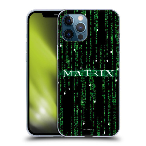 The Matrix Key Art Codes Soft Gel Case for Apple iPhone 12 Pro Max