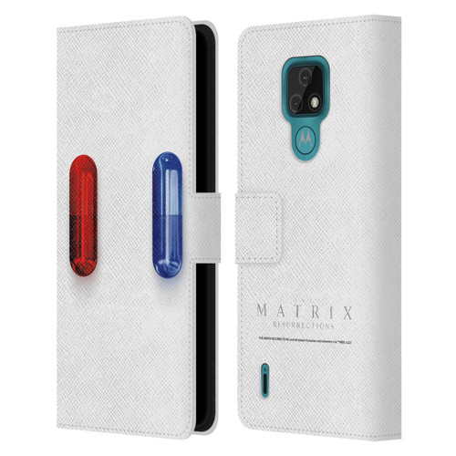 The Matrix Resurrections Key Art Poster Leather Book Wallet Case Cover For Motorola Moto E7
