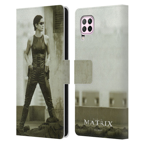 The Matrix Key Art Trinity Leather Book Wallet Case Cover For Huawei Nova 6 SE / P40 Lite
