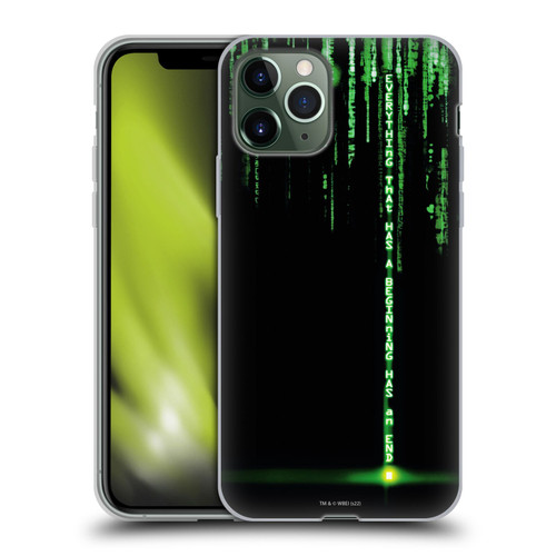 The Matrix Revolutions Key Art Everything That Has Beginning Soft Gel Case for Apple iPhone 11 Pro