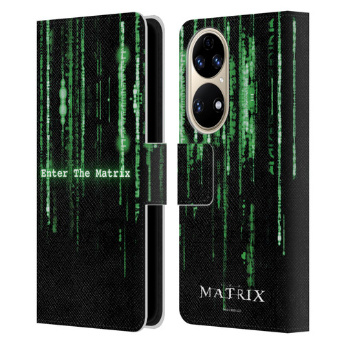 The Matrix Key Art Enter The Matrix Leather Book Wallet Case Cover For Huawei P50
