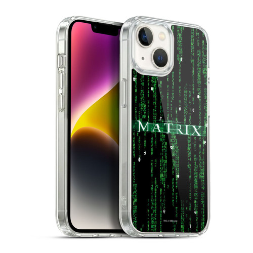 The Matrix Key Art Codes Soft Gel Case for Apple iPhone 14