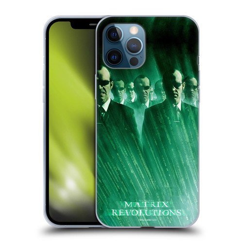 The Matrix Revolutions Key Art Smiths Soft Gel Case for Apple iPhone 12 Pro Max