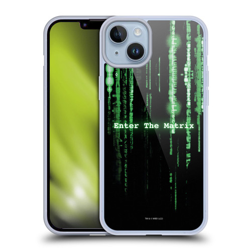 The Matrix Key Art Enter The Matrix Soft Gel Case for Apple iPhone 14 Plus