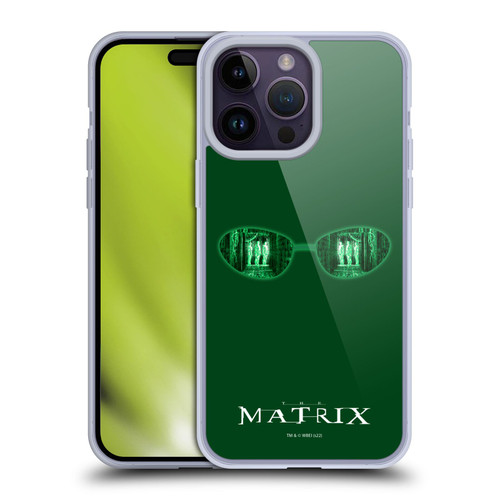 The Matrix Key Art Glass Soft Gel Case for Apple iPhone 14 Pro Max
