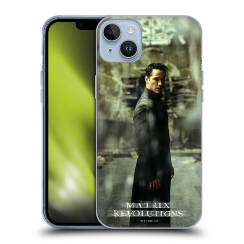 The Matrix Revolutions Key Art Neo 2 Soft Gel Case for Apple iPhone 14 Plus