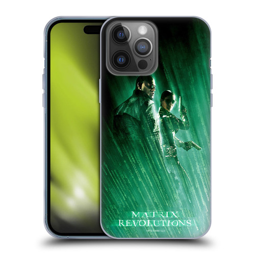 The Matrix Revolutions Key Art Morpheus Trinity Soft Gel Case for Apple iPhone 14 Pro Max