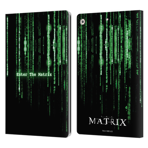 The Matrix Key Art Enter The Matrix Leather Book Wallet Case Cover For Apple iPad 10.2 2019/2020/2021