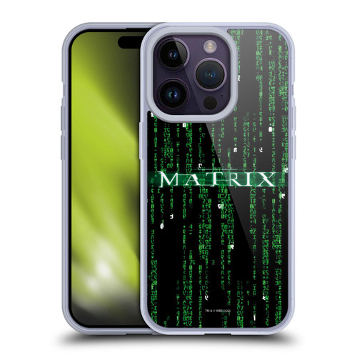 The Matrix Key Art Codes Soft Gel Case for Apple iPhone 14 Pro