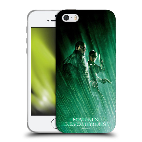 The Matrix Revolutions Key Art Morpheus Trinity Soft Gel Case for Apple iPhone 5 / 5s / iPhone SE 2016