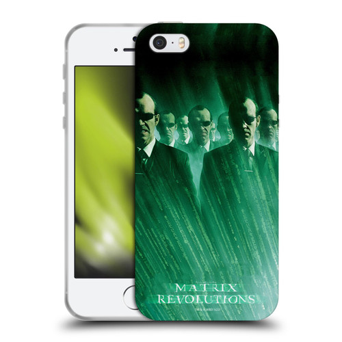 The Matrix Revolutions Key Art Smiths Soft Gel Case for Apple iPhone 5 / 5s / iPhone SE 2016