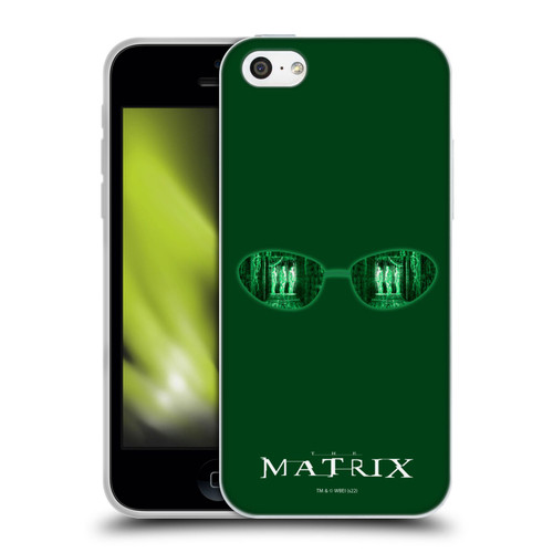 The Matrix Key Art Glass Soft Gel Case for Apple iPhone 5c